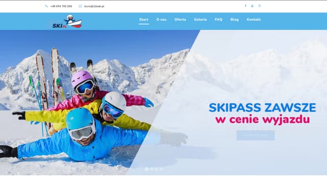 Strona internetowa dla agencji turystycznej