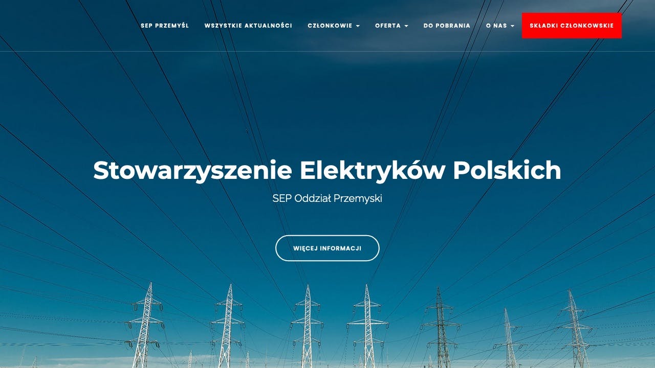 Strona www Stowarzyszenie Elektryków Polkskich