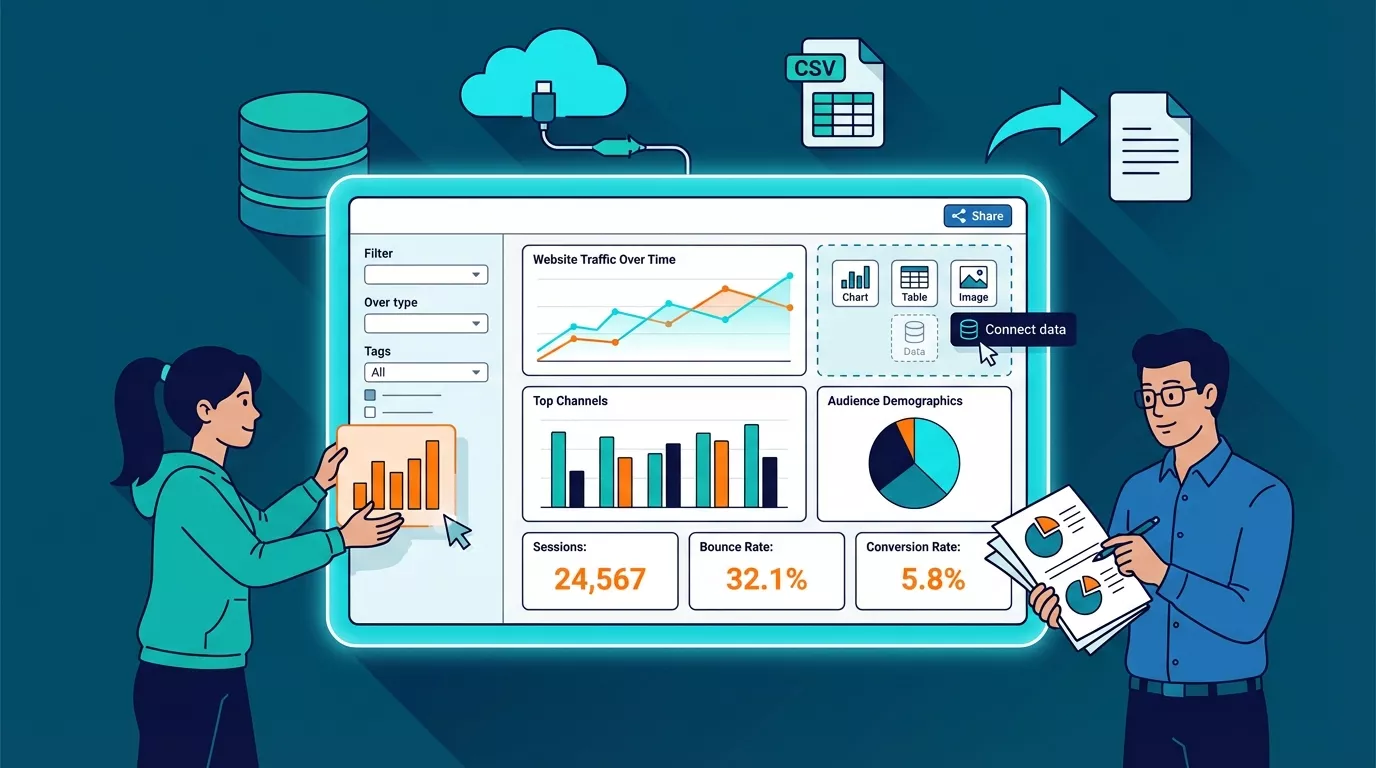 Google Data Studio - tworzenie dashboardów analitycznych